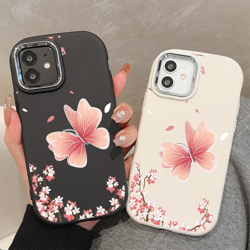 Solid Color Silver Edge Lens Soft Liquid Silicone Shockproof Phone Case for iPhone Samsung Huawei Honor Xiaomi Redmi OPPO Realme Vivo Infinix Tecno