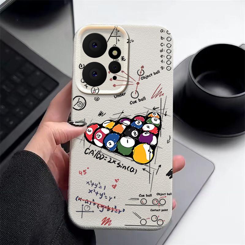 Чехол из ТПУ с текстурой кожи для Xiaomi Redmi Note 14 13 5G 12 11 14 Pro Plus Poco X6 M6 F6 13T Pro Чехол для телефона с принтом "Бильярд"