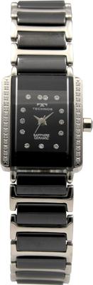 Technos T9872TB Женские керамические часы с тремя стрелками, Черные