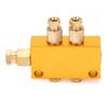 6Mm Inlet Oil Distributor Brass Material Divider Valve Piston Distributor  Industrial Machinery