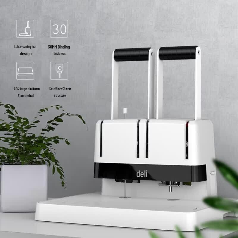 Deli Financial Binding Machine CN plug (adapter included)