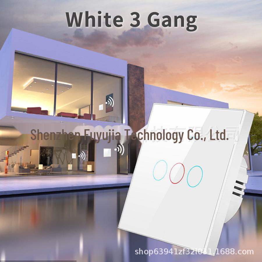 Tuya Smart RF433 Европейский WiFi/Bluetooth-переключатель для стекла - управление одним проводом