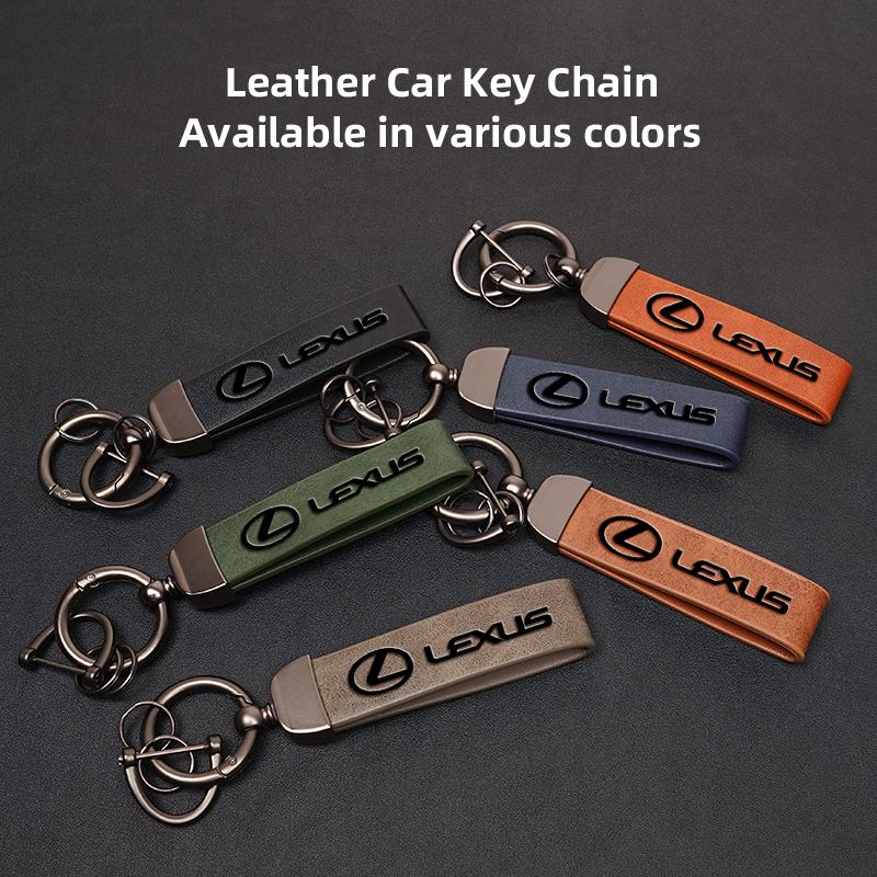 Car Vintage Leather Keychain Ring Zinc Alloy Key Chain Valve Cap For Lexus ES LM GS IS NX RX LX RZ CT IS250 IS430 RX300 ES300H FP2