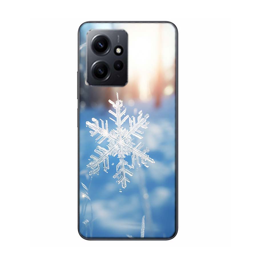 Snowflake Winter White Snow Christmas Phone Case For Redmi Note 14 15 Pro 5G 13 12 Pro Plus 11 11T 11E 11S 10 Pro 10S 9 9S Cover