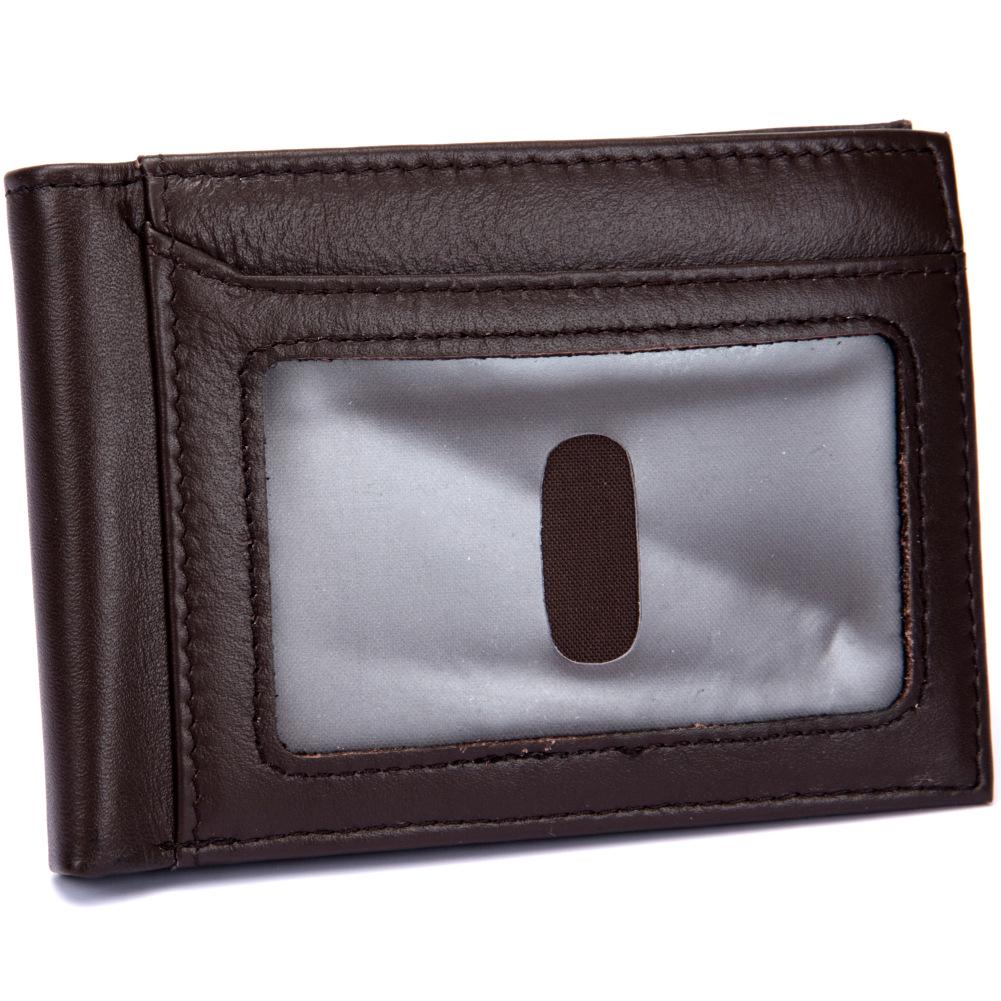 RFID защита от кражи мужские кошельки карман для монет кошелек держатель для карт на молнии кошельки из натуральной коровьей кожи