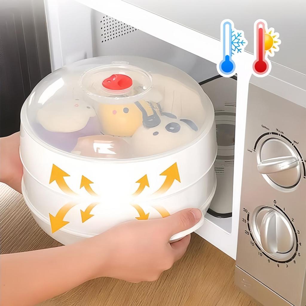 Пароварка для микроволновой печи для приготовления пищи Пароварка-cooker для микроволновой печи с крышкой Термостойкая нагревательная миска для аренды Общежития Бизнеса