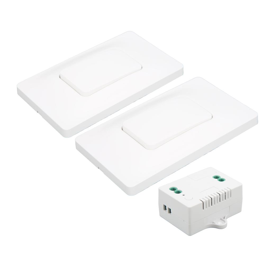 Беспроводной комплект выключателя света с автономным питанием, водонепроницаемый настенный выключатель 433 МГц с приемником для дома