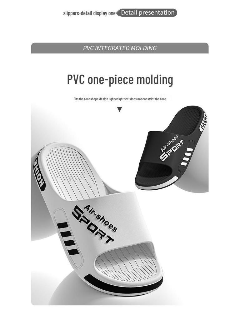 Men's Large Size Odor-Resistant Summer Slippers: New Widened Non-Slip Indoor Sports Shoes