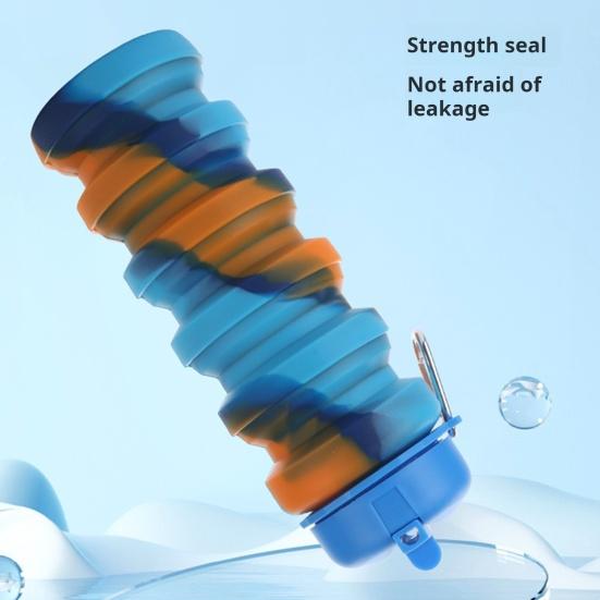 480 мл складная силиконовая бутылка для воды герметичная портативная легкая уличная велоспорт тренажерный зал фитнес спорт путешествия камуфляж