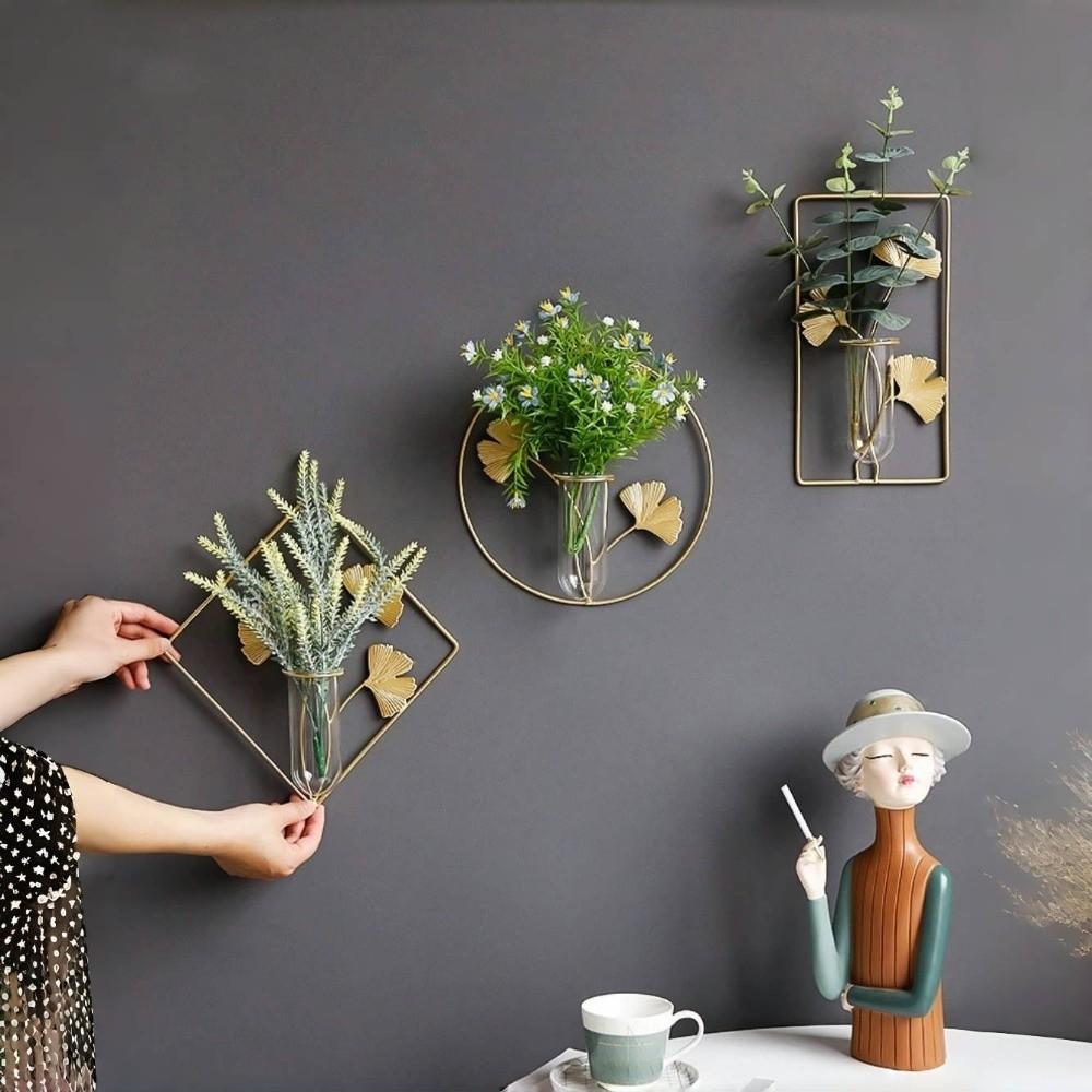 Vase Wall Mounted Planter Flower Pot Wall Hanging Planter Shelf Wall Decoration Home Decor