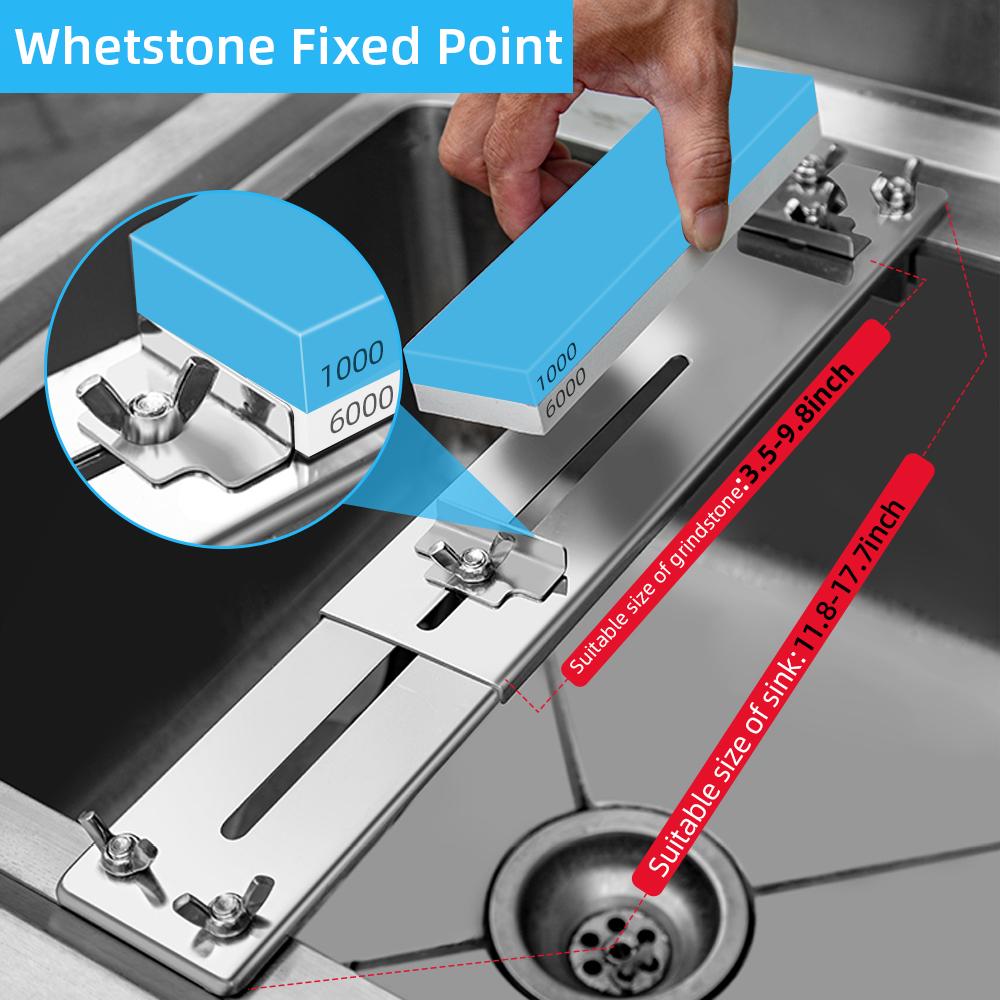 Точилка для ножей с водным камнем, основание для точильного камня с угловой направляющей, регулируемый держатель для точильных камней, держатель для раковины
