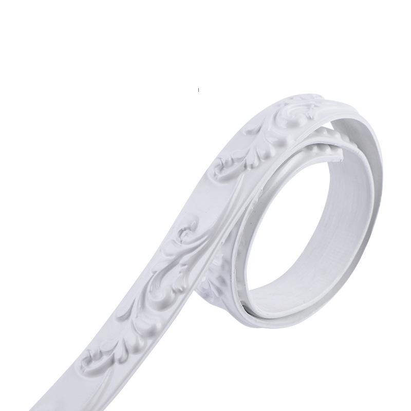 1 шт. 2 м/3 метра 3D ПВХ Самоклеящаяся Декоративная Мягкая Линия Плинтус Потолочная Молдинг Линия Линия Молдинга для Задней Стены 3D