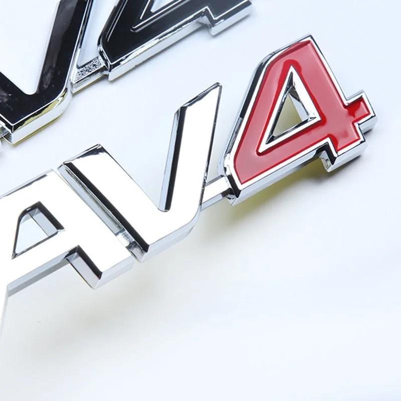 1PC Car trunk suitcase sticker RAV4 car logo is suitable for Toyota RAV4 car Decoration refit parts accessory 3D ABS FV6