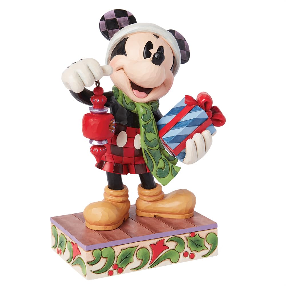 Enesco Disney Traditions by Jim Shore Santa Mickey Mouse Limited Edition Figure Inch Multicolor 7.75