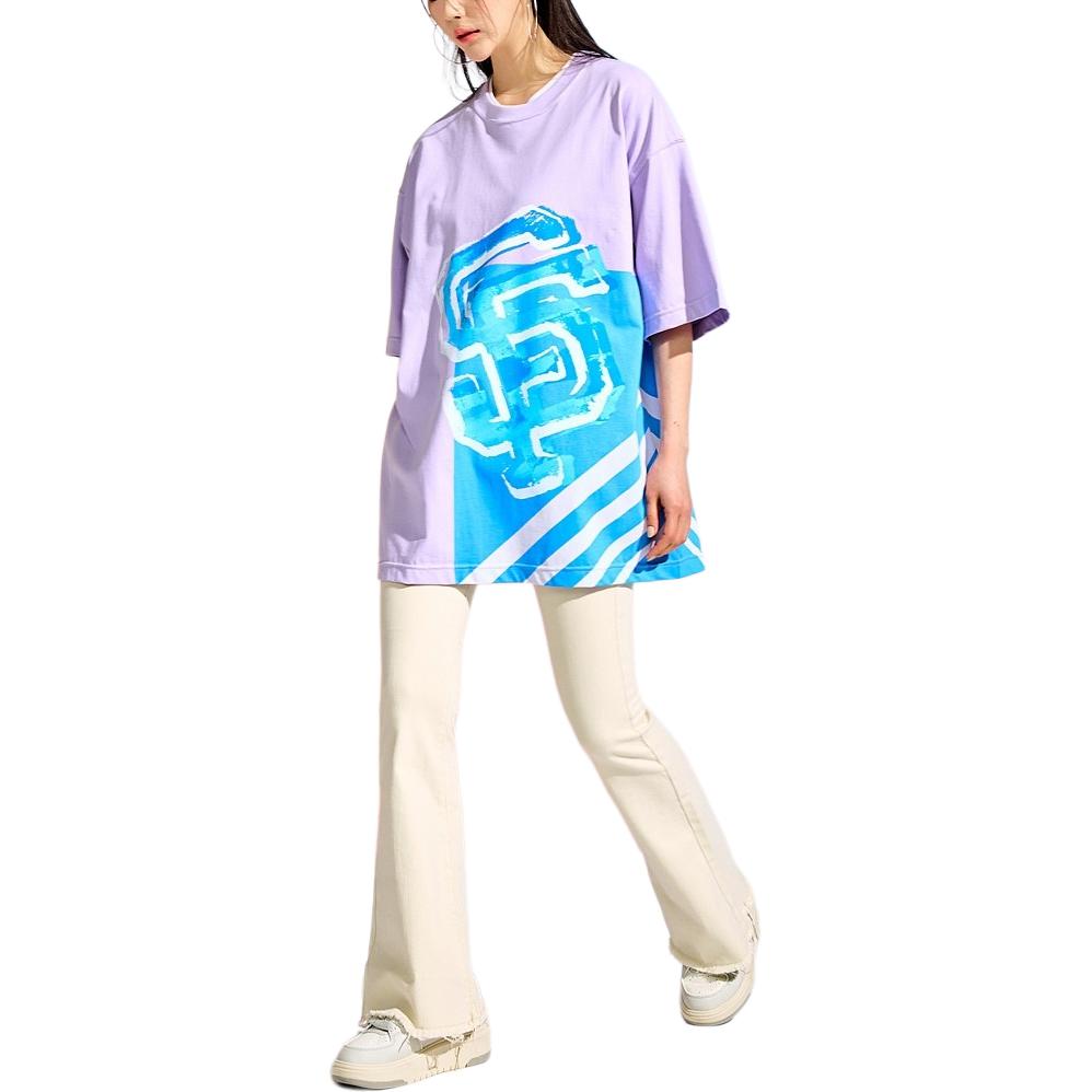 MLB T Shirt Unisex Light Purple 3ATSL0433-14LDL