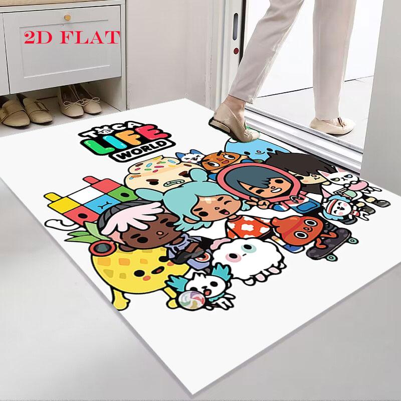 Toca Life World Carpet Rug for Living Room Bedroom Home Sofa Decoration,Kids play Nonslip Floor Mat