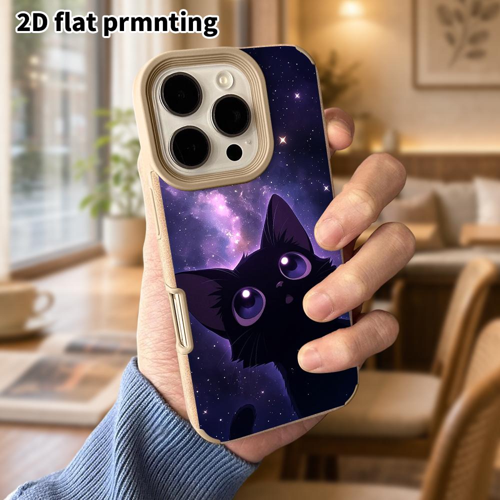 Phone Case: Lambskin 2D Flat Samsung Galaxy A34 A35 M05 M06 S20 S22 S21 FE Plus 5G Protective Case, Plush Kitten, Christmas and Halloween Gift