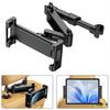 Backseat Headrest Mount Heavy-Duty Tablet Phone Holder with Metal Lock & Silicone Grips Extendable Car Accessory for Family Travel