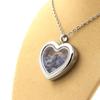 Stones and Minerals. Raw Benitoite Necklace. Heart Model.