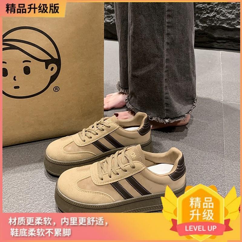 Сяосянфэн толстоподошвенные немецкие тренировочные женские 2025 новая весна и лето ретро нишевые увеличивающие рост универсальные легкие износостойкие удобные на доске