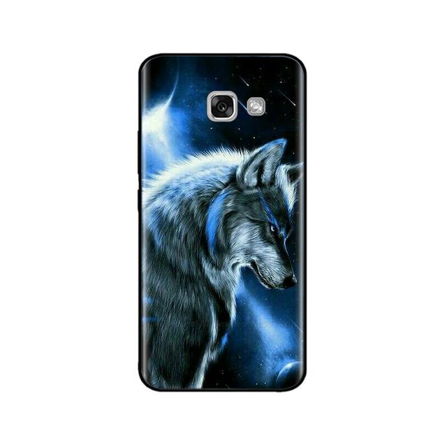 For Samsung Galaxy A3 2017 Case Silicon Soft Black Case For Samsung A7 A5 A3 2017 Case Cute Printed Tpu Bumper Phone Cover