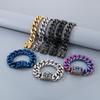 Source Jewelry Персонализированный кубинский браслет-цепь из титановой стали, Мужской браслет из нержавеющей стали с черепом