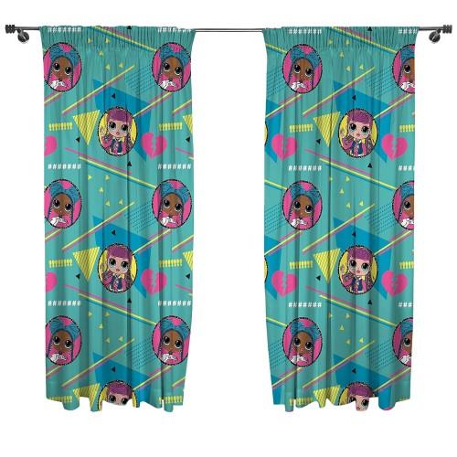 LOL Surprise OMG Beat Pencil Pleat Curtains (Pack of 2)