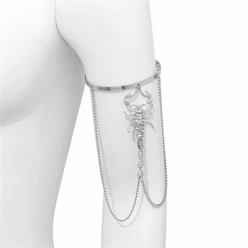 Браслет с кисточками в стиле панк-хип-хоп, женские и мужские готические браслеты со скорпионом