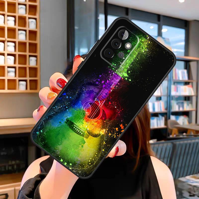Чехол для гитары Rock Music Instrument для Samsung Galaxy A14 A34 A54 A52 A32 A42 A22 A12 A51 A71 A13 A33 A53 A52S
