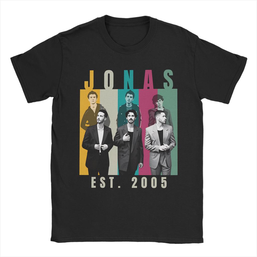 Jonas Brothers Tour TShirt Summer Harajuku T Shirts Pure Cotton ONeck Plus Size 5XL Top Tees Short Sleeve Aesthetic Tshirt