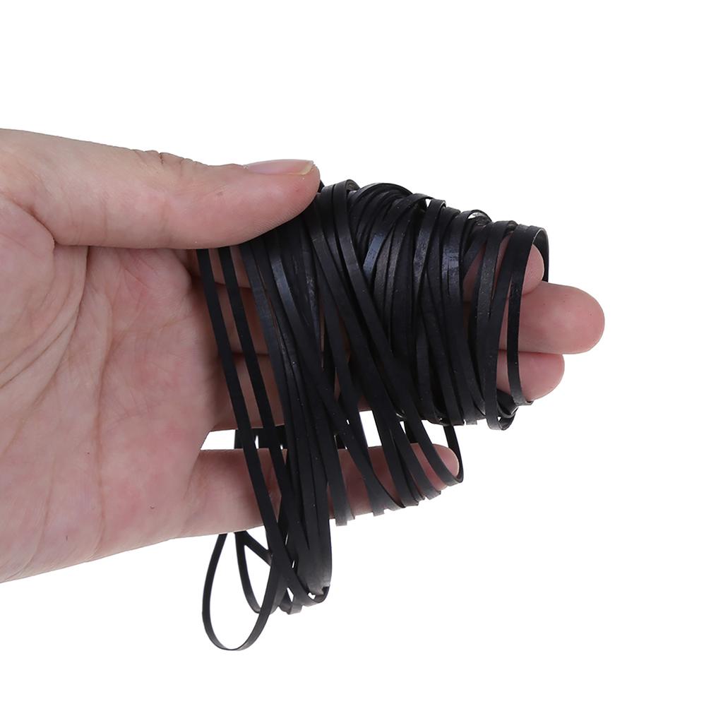 100PCS Mix Size Flat Belts 3mm Rubber Belts Cassette Tape Belt 40-135mm Fold Length for Walkman Repeater DVD Drives