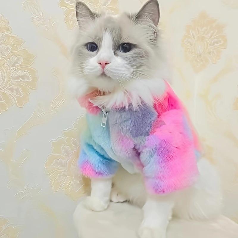 Утепленное пальто с леопардовым принтом для маленьких и средних собак и кошек - мода на осень и зиму