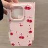 Милый бант с вишней Защитный чехол для телефона Для iPhone 17 Air 16 16e 15 13 12 11 Pro Max Pro Plus Противоударный Тонкий Флип-чехол Funda