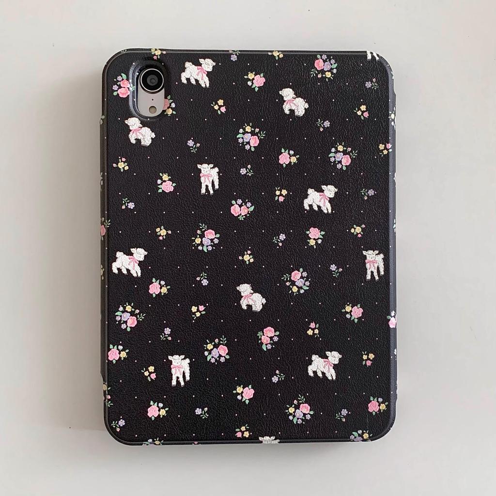 Floral Little Sheep 3Y Magnetic Case: Upgrade for iPad Pro 2021, Enhanced Tablet Protection