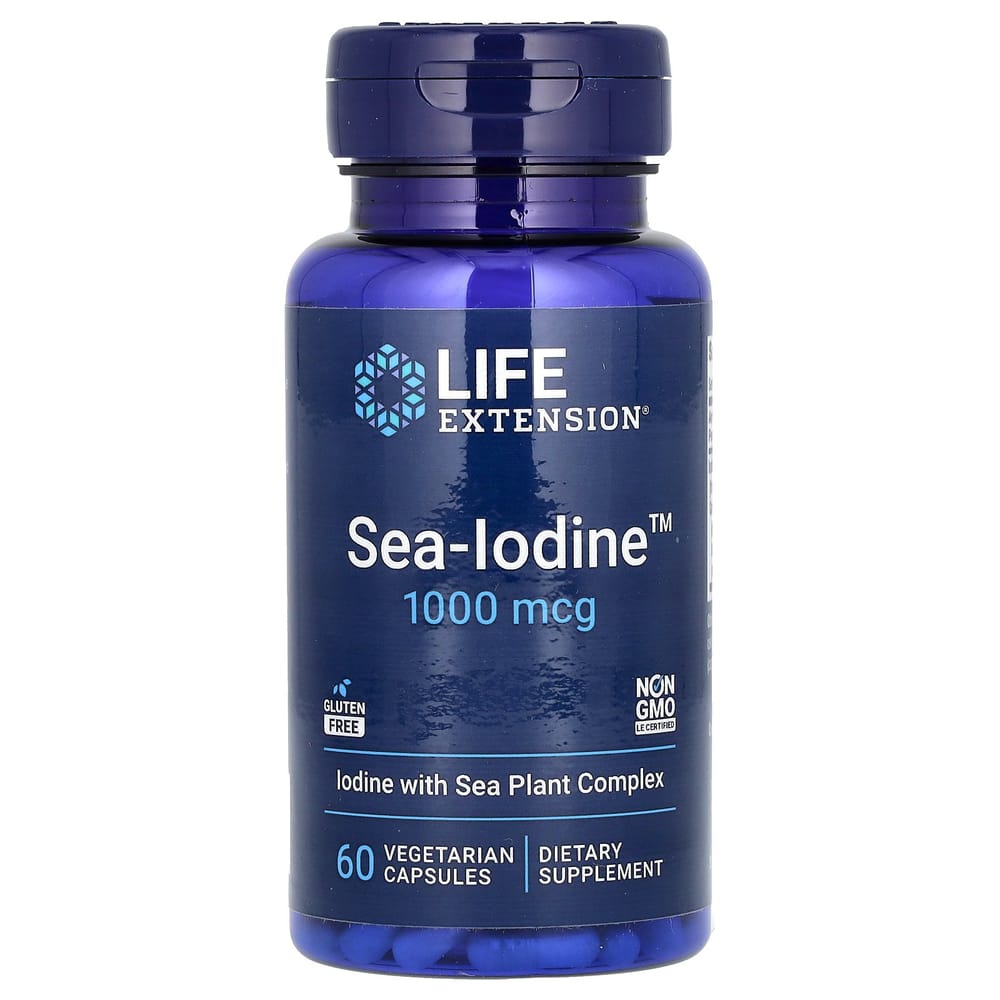 Life Extension Sea-Iodine 1000mcg Veggie Capsules, 60 Tablets