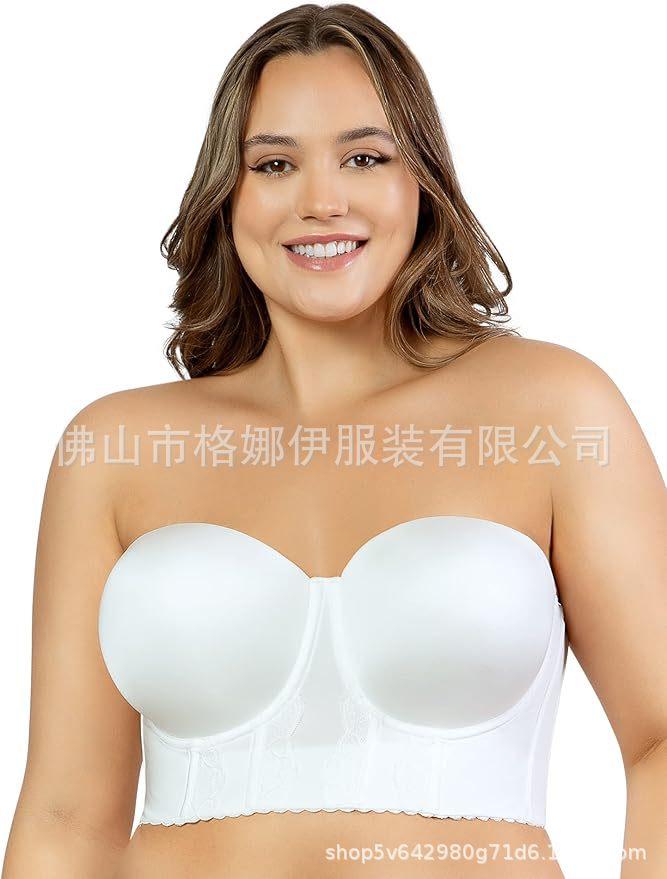 Lace Seamless Underwear with Steel Rims Breathable Gathering Bra Cinched Breast Sports Back Bra