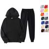 Sweatshirt +Drawstring Pants Male Hoodies Men Hooded Running Sportswear Autumn Tracksuit 2 Pieces Sets Plus Size