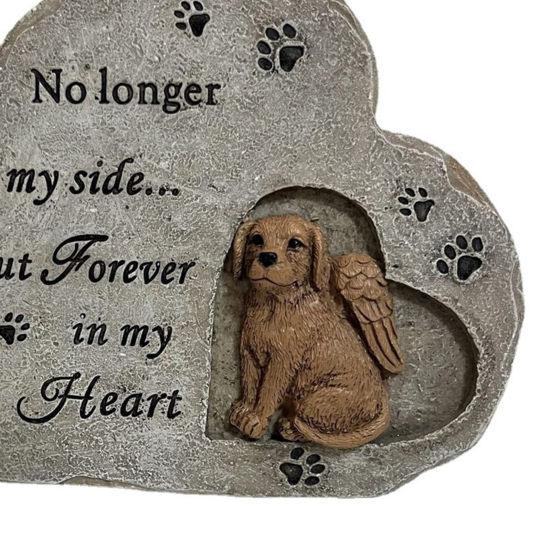 Собака Мемориальный камень смоляной надгробный камень для щенка садовый надгробный камень для домашних животных уличный мемориальный камень подарок для владельцев собак в память о потере питомца