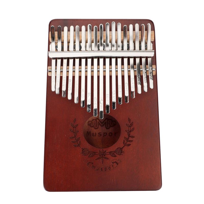 17-клавишное пианино из красного дерева Калимба с большим пальцем для большого пальца Пианино для большого пальца в стиле Мбира в стиле гирлянды