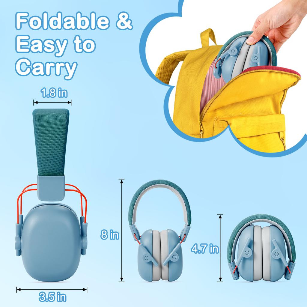 Anti Noise Baby Headphone Child Ear Protection Earmuffs Comfortable  Adjustable Noise Reduction Headset for Concerts Fireworks