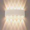 LED Waterproof White Outdoor Wall Lamp - Adjustable, Warm & Cool Light for Garden, Corridor & Living Room