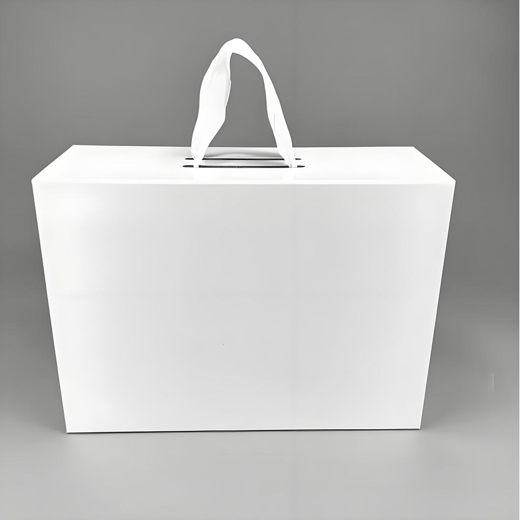 Eco-Friendly Pink Magnetic Handle Folding Box with Soft Ribbon for Stylish Candle Packaging