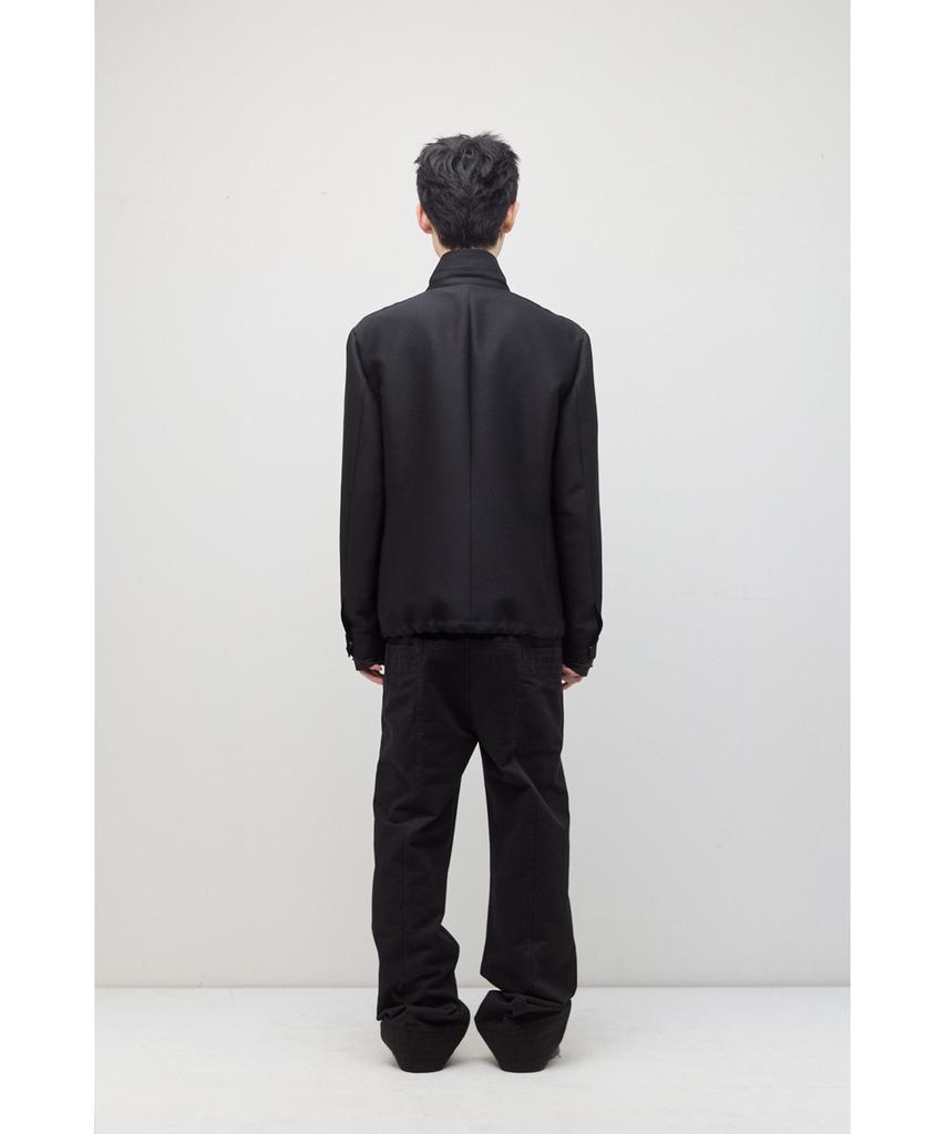 HATCHINGROOM Silent M65 Jacket Wool/Silk Black