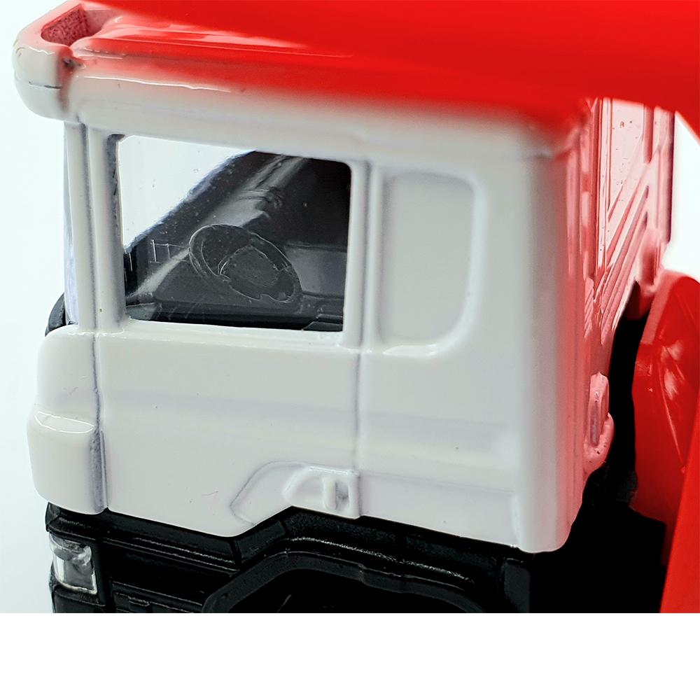 1/64 Scania Truck Car Car Carrier Trailer Transporter Белый цвет
