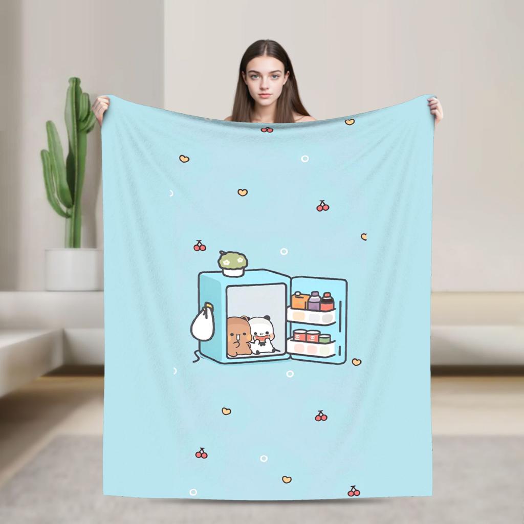 Bubu Dudu Blankets Super Soft Graphic Plush Throw Blanket For Kids Adult Home Decor Flannel Bedspread Bed Cover