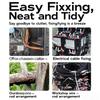 100-500pcs Plastic Nylon Cable Ties Self-locking Cord Ties Straps Adjustable Cables Fastening Loop Home Office Wire Zip Ties