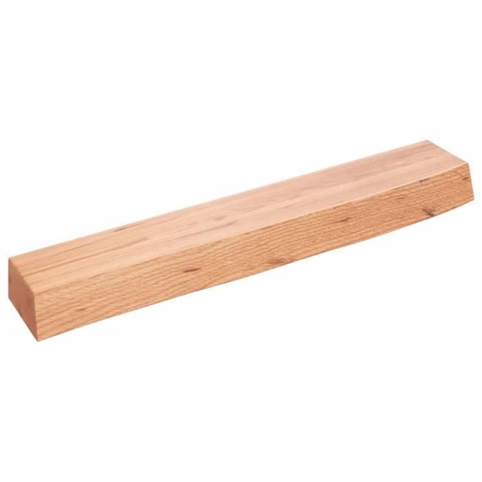 VidaXL Wall Shelf Light Brown 60x10x6 Cm Solid Treated Oak Wood 363640