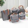 Lunch Bag Multi-layer Heat Preservation Wear Resistant Practical Picnic Bento Box Insulation Handbag Camping Supply
