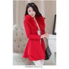 Autumn and Winter Woolen Women's Coat Sweater Collar Coat Korean Version Body Sculpting Jacket
