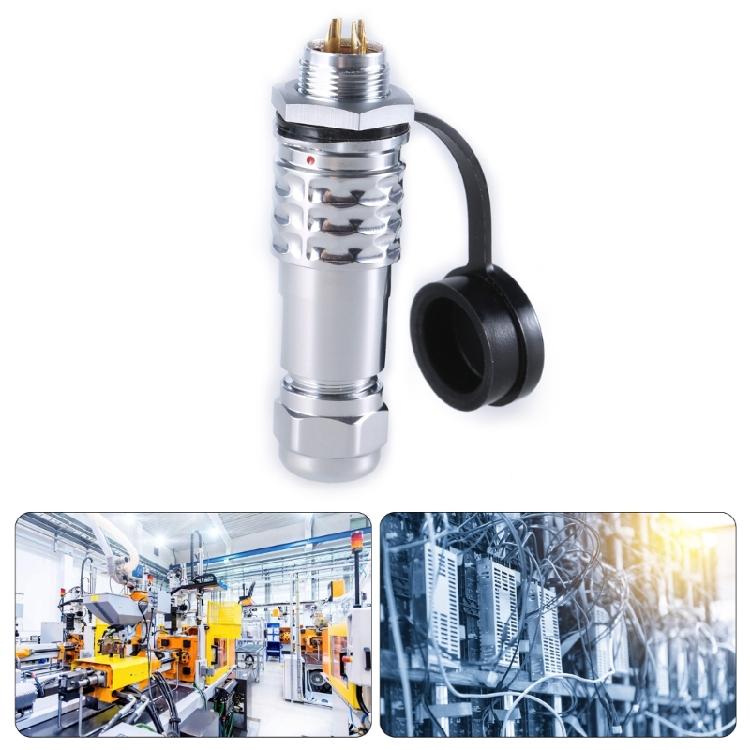 SF12 Connector Plug and Socket Set, Waterproof Metal Aviation Plugs SF1210 Plug SF1212 Socket for Electronic Devices